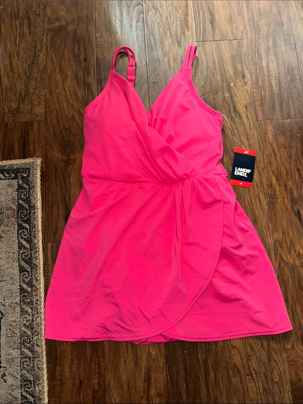 Lands' End Hot Pink bathing suit